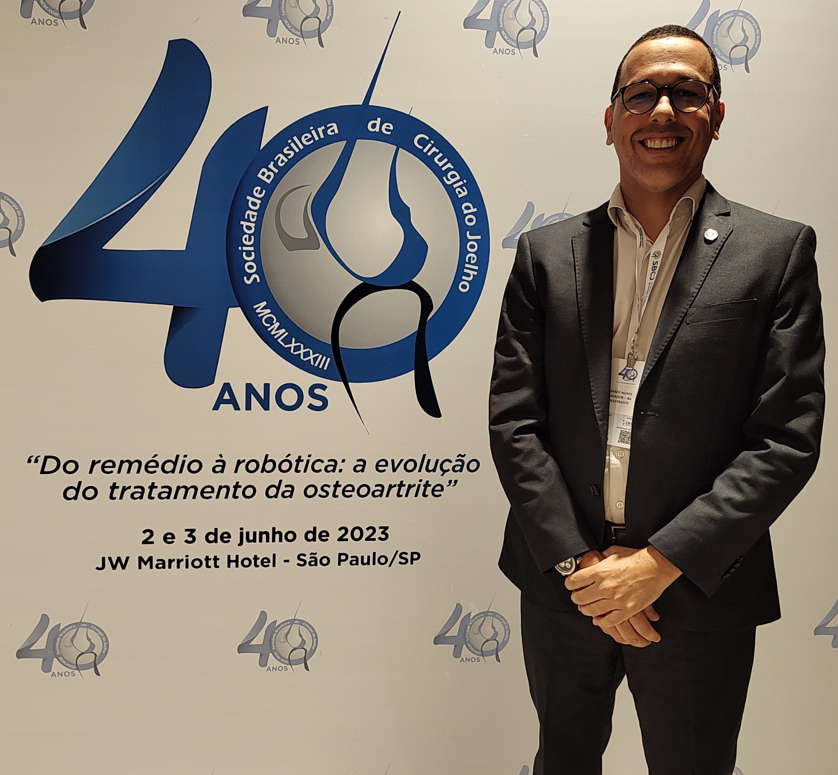 Imagem da comemoração dos 40 anos da SBCJ